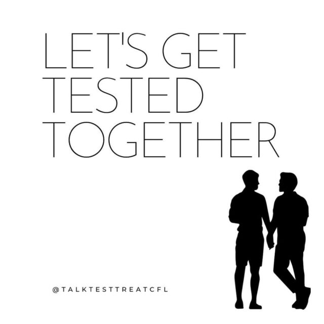 Normalize getting tested with your partner. Why do it alone, when you can do it together? Get tested today. Know your status!  Click the link in our bio to find a testing location near you.  #freehivtesting #hivtesting #hiv #hivawareness #hivprevention #hivstigma #hivaids #hivtest #testforhiv #centralflorida #orlandoflorida #uequalsu #sexpositivity #StopHIV #gettested #gettestedtoday #hivpositive #nostigma #Orlando #togetherwecan #togetherwecanmakeadifference #hivprevention #sexualhealth #stophivtogether #sexpositiveculture #talktesttreatcfl #talktesttreat