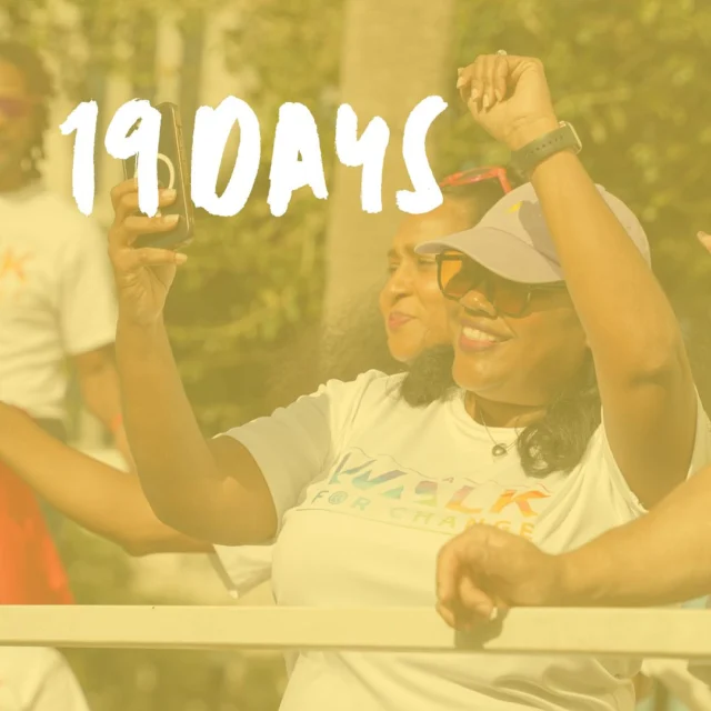 We are days away from a “Walk For Change” 🎉🏃🏾‍♀️🏃🏽✨ Sign up to be a part of our team! A Walk for Change is a fundraiser walk to help end the HIV epidemic in Central Florida.

This community walk is all about coming together to raise awareness, support, and funds for HIV care in Central Florida. Walk with us as we unite in the fight against HIV and show solidarity for over 15,000 individuals living with HIV in our region. 

We are looking for individuals to join our team. Registration is $45.

When: Saturday, November 16th, 2024 
Time: 8:00 AM 
Where: The Lott at the Beacham, walking to Luminary Green Park.

To Register, Donate or Learn more ➡️ www.awalkforchange.com