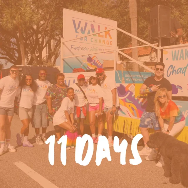 We are days away from a “Walk For Change” 🎉🏃🏾‍♀️🏃🏽✨ A Walk for Change is a fundraiser walk to help end the HIV epidemic in Central Florida.

This community walk is all about coming together to raise awareness, support, and funds for HIV care in Central Florida. Walk with us as we unite in the fight against HIV and show solidarity for over 15,000 individuals living with HIV in our region. 

We are looking for individuals to join our team. Registration is $45.

When: Saturday, November 16th, 2024 
Time: 8:00 AM 
Where: The Lott at the Beacham, walking to Luminary Green Park.

To Register, Donate or Learn more ➡️ www.awalkforchange.com